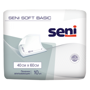 Пеленки SENI Soft Basic 60х90 №10 (ф12)